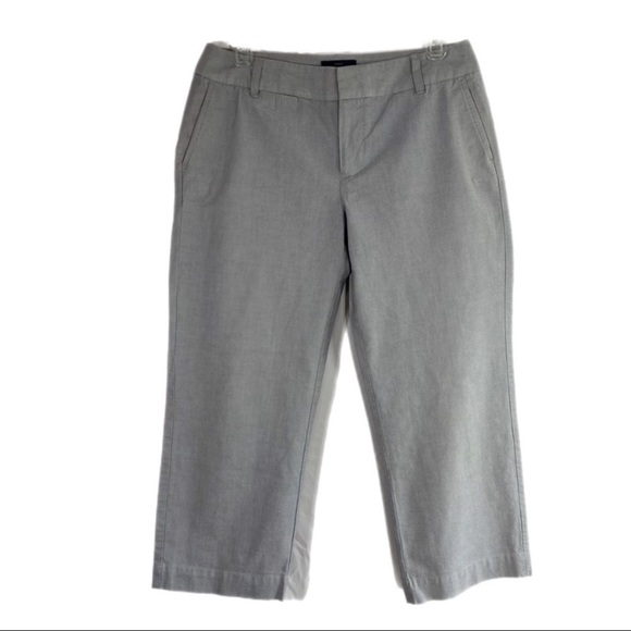 GAP Pants - GAP Curvy Fit Gray Cropped Leg Pants